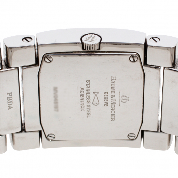 Pre Owned Baume & Mercier Beige Stainless Steel Catwalk MV045197 Women's Wristwatch 24 mm
