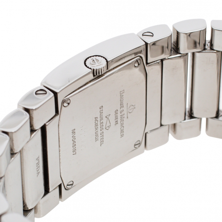 Pre Owned Baume & Mercier Beige Stainless Steel Catwalk MV045197 Women's Wristwatch 24 mm