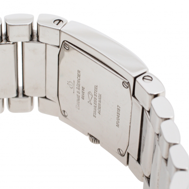 Pre Owned Baume & Mercier Beige Stainless Steel Catwalk MV045197 Women's Wristwatch 24 mm