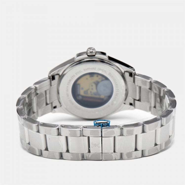 Pre Owned Bernhard H. Mayer Silver White Stainless Steel Force Artemis Women's Wristwatch 37 mm