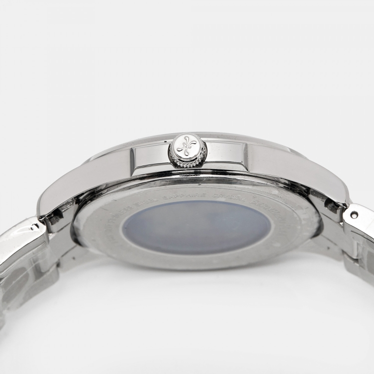 Pre Owned Bernhard H. Mayer Silver White Stainless Steel Force Artemis Women's Wristwatch 37 mm