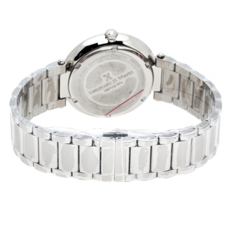 Pre Owned Bernhard H. Mayer Silver Stainless Steel Aurora Women's Wristwatch 40 mm