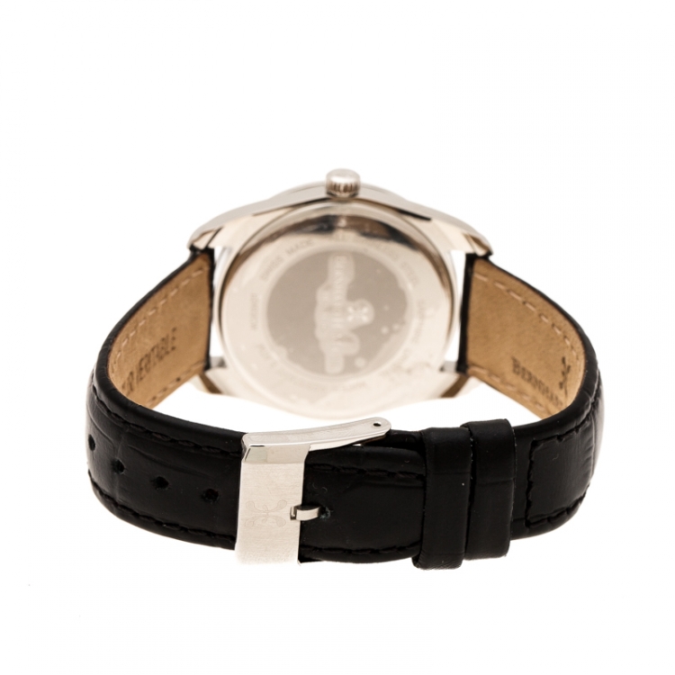 Pre Owned Bernhard H. Mayer White Stainless Steel Stella Women's Wristwatch 34 mm
