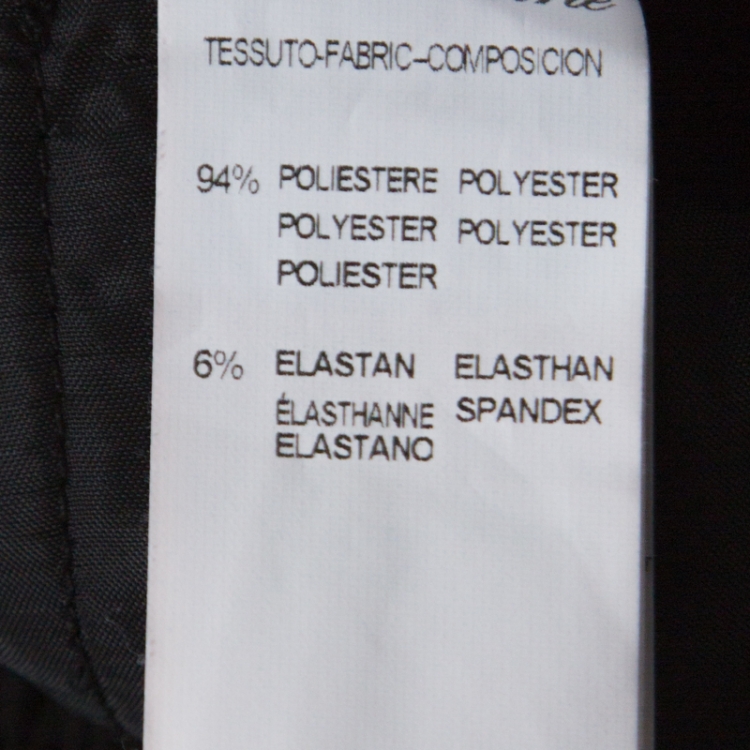 Pre Owned Blumarine Black Crepe Elasticized Waist Trousers L 