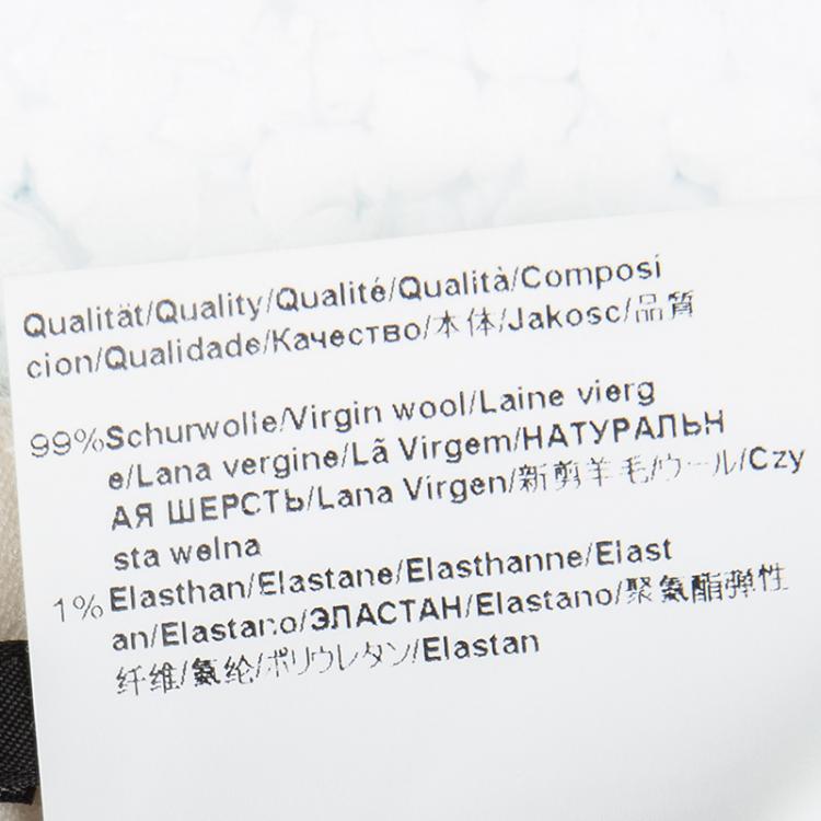 Pre Owned Boss By Hugo Boss Cream Wool Straight Fit Teganolina Trousers M