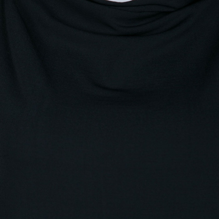 مملوكة مسبقًا Boss By Hugo Boss Black Knit High Cowl Neck Sleeveless Top M