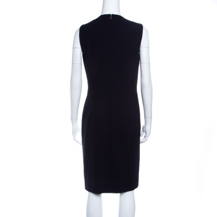 Pre Owned Boss By Hugo Boss Colorblock Sleeveless Halani Dress M