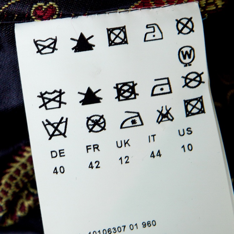 Pre Owned Boss Orange by Hugo Boss Multicolor Tartan Plaid Draped Zip Detail Skirt M