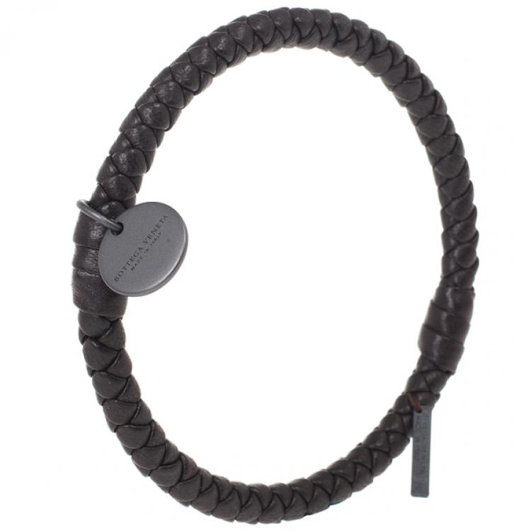 Bottega Veneta® Men's Braid Leather Bracelet in Avocado. Shop online now.