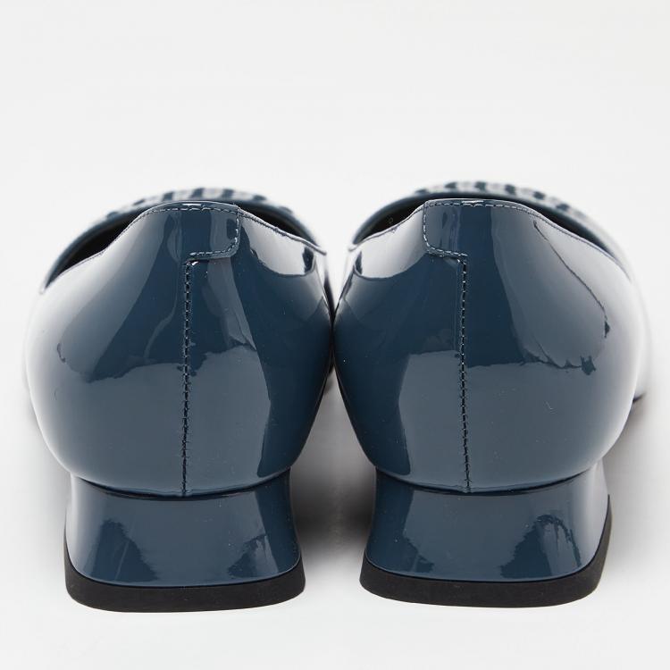 مملوكة مسبقًا Bottega Veneta Leather Round Toe Ballet flats 36