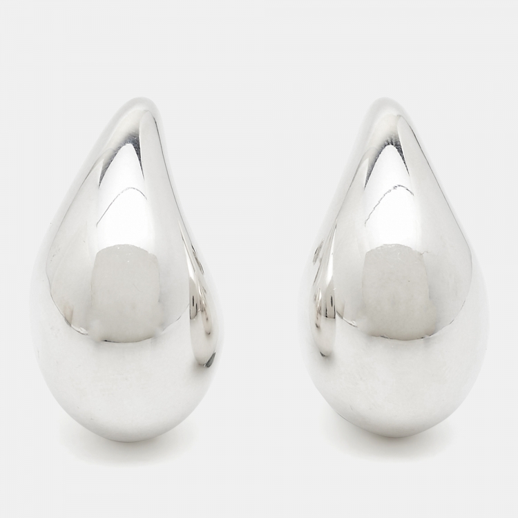 Bottega Veneta Drop Sterling Silver Earrings Bottega Veneta