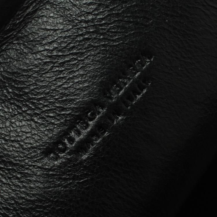 Pre Owned Bottega Veneta Black Intrecciato Leather High Tech Case Holder