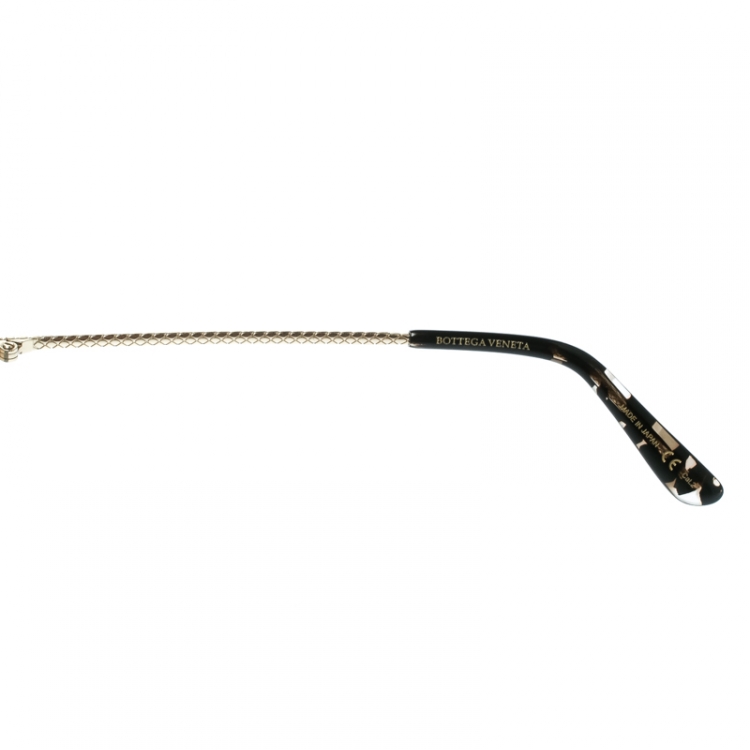 Pre Owned Bottega Veneta Matte Black / Black BV2900S Cat Eye Sunglasses