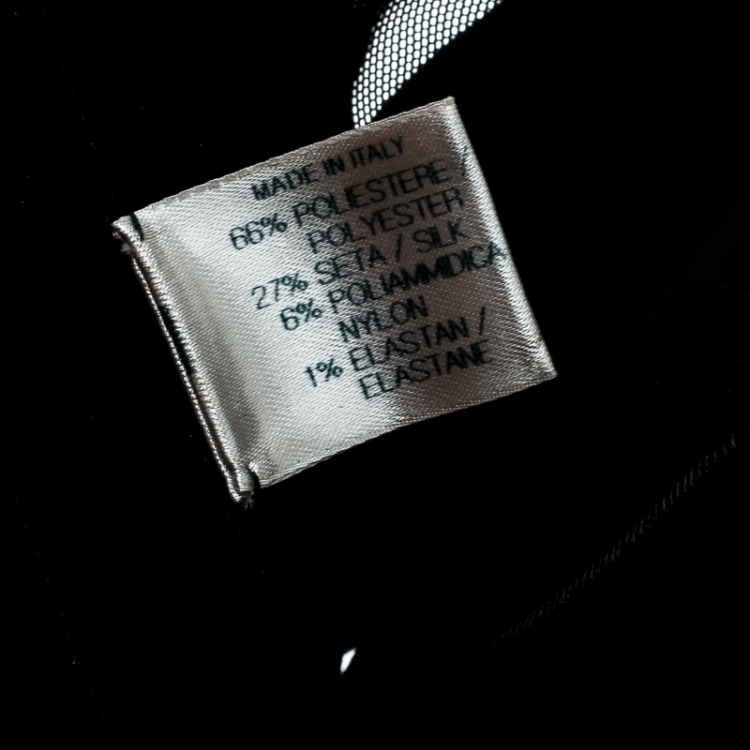 Pre Owned Bottega Veneta Black Velcro Strap Tie Detail Corset Belt S