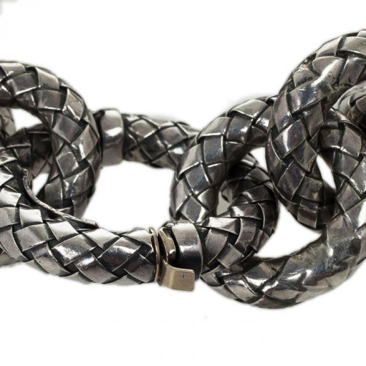 Pre Owned Bottega Veneta Tiger Eye Bracelet