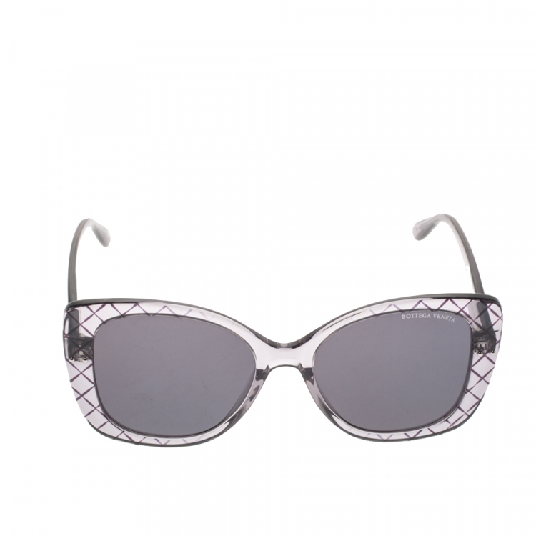Pre Owned Bottega Veneta Dark Grey/Black BV0198S Sunglasses