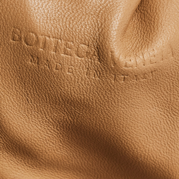 Pre Owned Bottega Veneta Brown Intrecciato Leather Teen Pouch