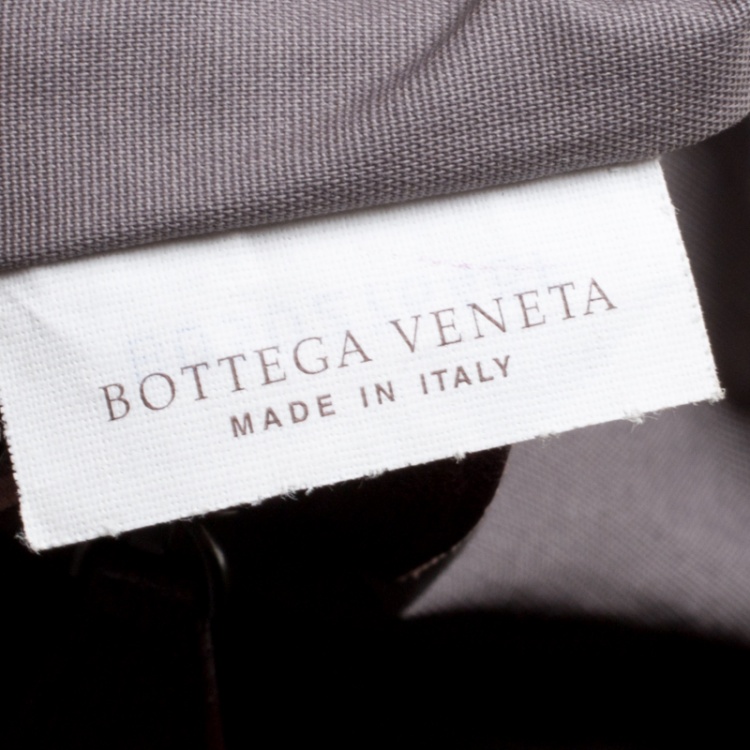 Pre Owned Bottega Veneta Ebano Intrecciato Leather Satchel