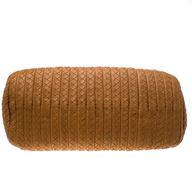 مملوكة مسبقًا Bottega Veneta Brown Intrecciato Leather New Bond Satchel