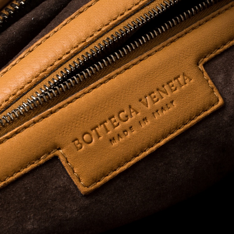 مملوكة مسبقًا Bottega Veneta Brown Intrecciato Leather New Bond Satchel