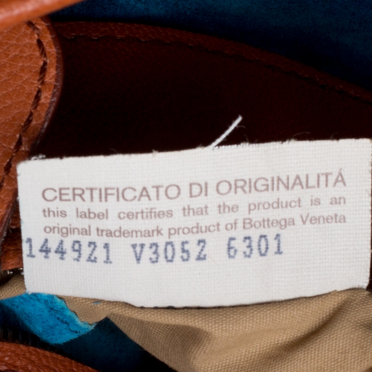 Pre Owned Bottega Veneta Copper Leather Satchel