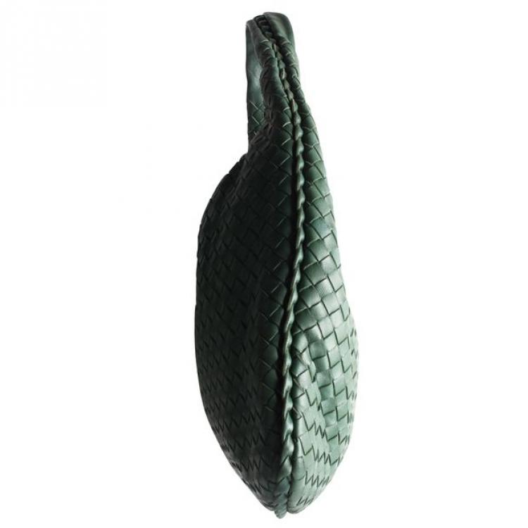 Bottega Veneta Green Intrecciato Leather Medium Hobo Bottega Veneta | TLC