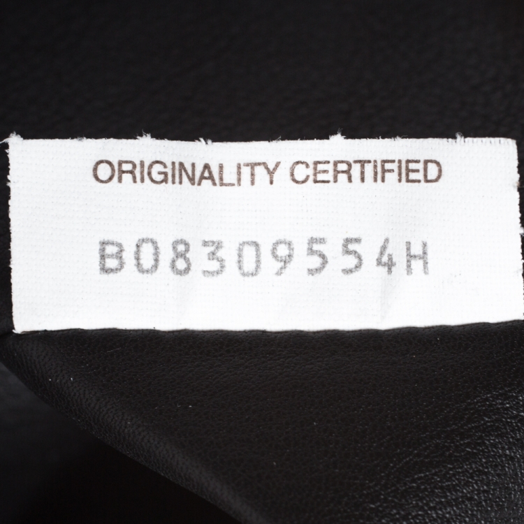 Pre Owned Bottega Veneta Black Leather The Pouch 