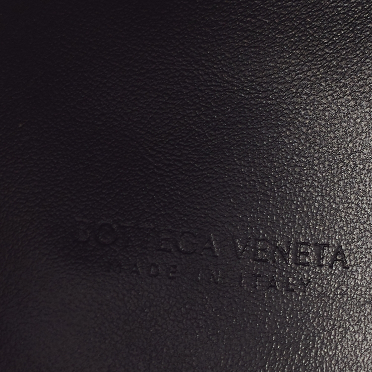 Pre Owned Bottega Veneta Black Leather Mini Knot Bucket Clutch Bag