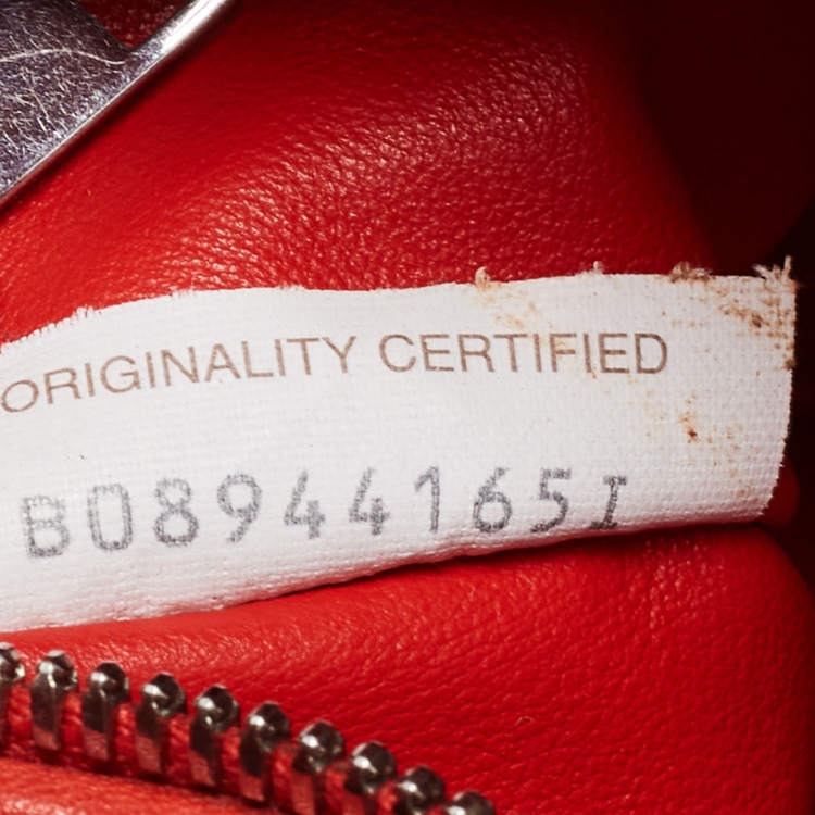 Pre Owned Bottega Veneta Red Intrecciato Leather Mini BV Jodie Bag