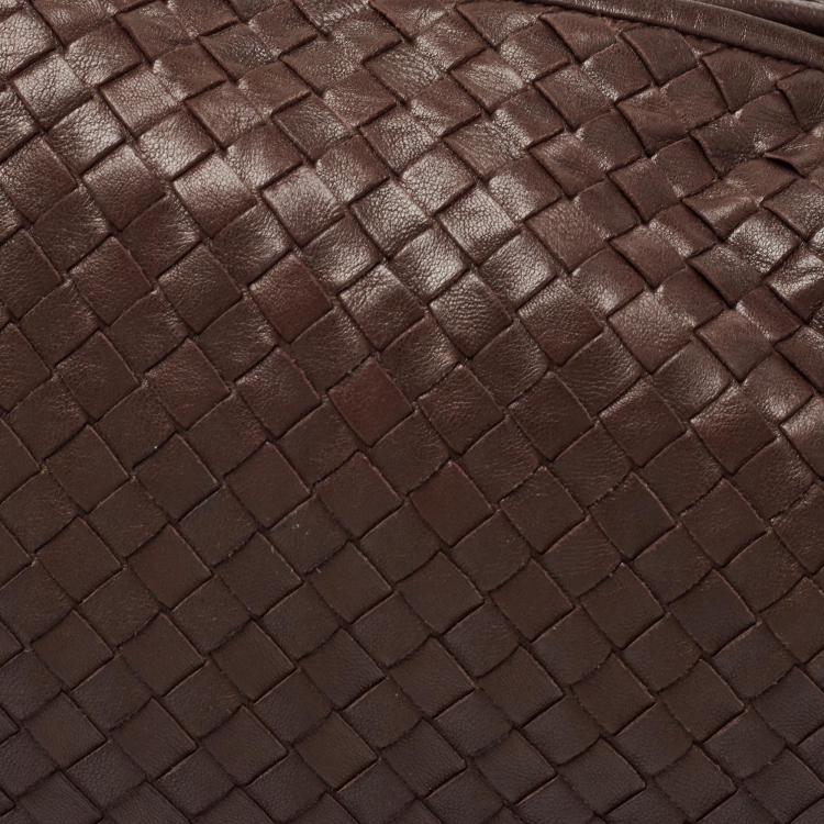 Pre Owned Bottega Veneta Choco Brown Intrecciato Leather Veneta Hobo