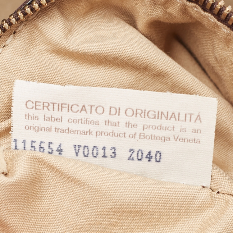 Pre Owned Bottega Veneta Choco Brown Intrecciato Leather Veneta Hobo