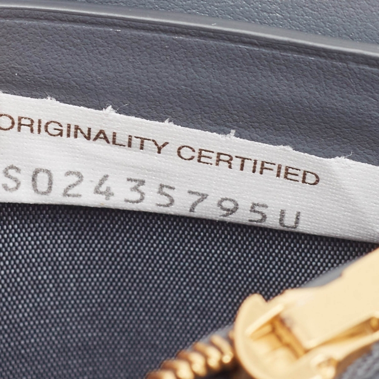 Pre Owned Bottega Veneta Grey Intrecciato Leather Flap Strap Wallet