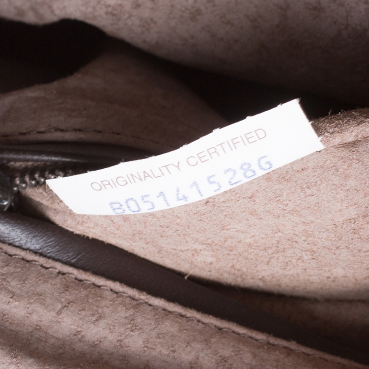 Pre Owned Bottega Veneta Dark Brown Intrecciato Leather Drawstring Flap Backpack
