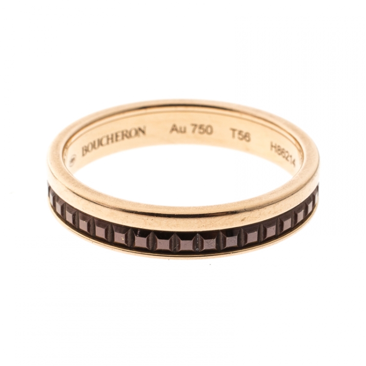 Boucheron Quatre Classique Brown PVD & 18k Rose Gold Band