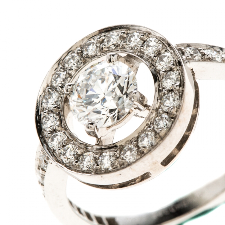 Pre Owned Boucheron Ava Diamond Ring Size 50