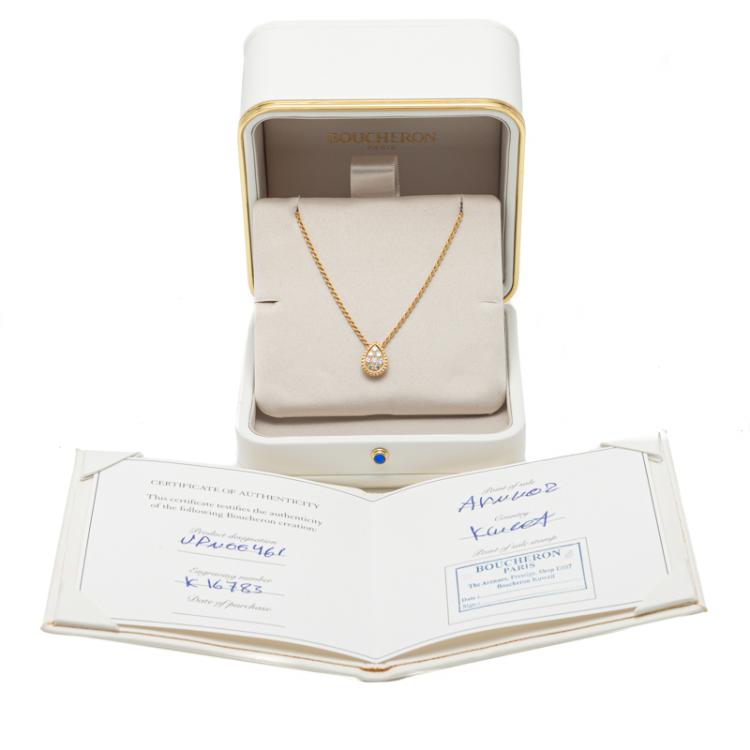 Pre Owned Boucheron Yellow Gold Serpent Boheme Diamond Necklace