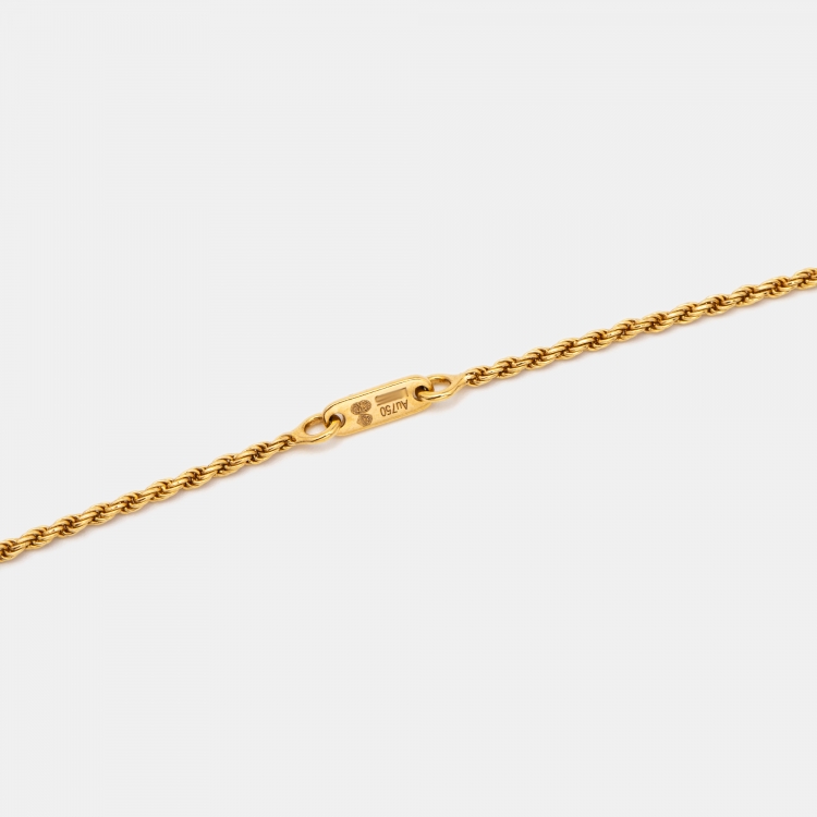 Pre Owned Boucheron Serpent Boheme Lapis Lazuli 18k Yellow Gold Station Necklace