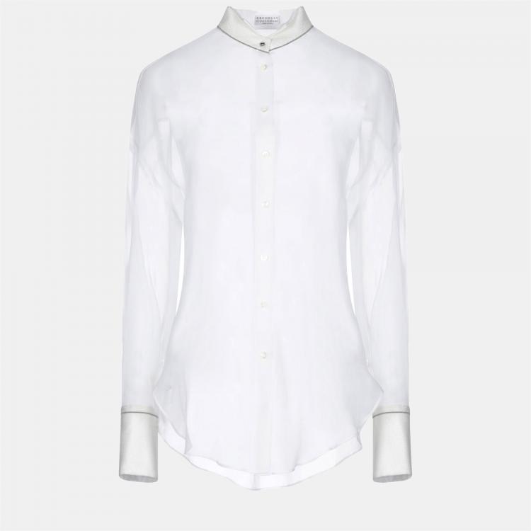 Pre Owned Brunello Cucinelli Silk Shirt M