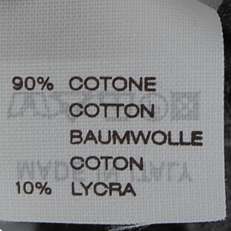 Pre Owned Brunello Cucinelli Grey Cotton Silver Embellished Strap Detail Sleeveless Dress S