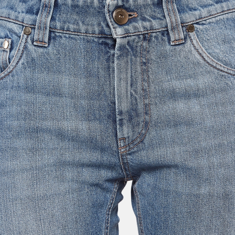 مملوكة مسبقًا Brunello Cucinelli Blue Denim Straight Leg Jeans S Waist 28"'