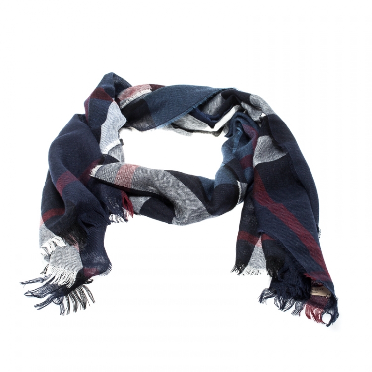 navy blue cashmere wrap