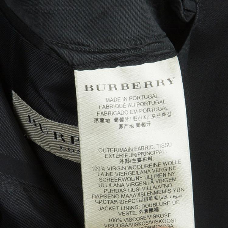 Pre Owned Burberry Men's Slim Fit Tailored Suit EU46