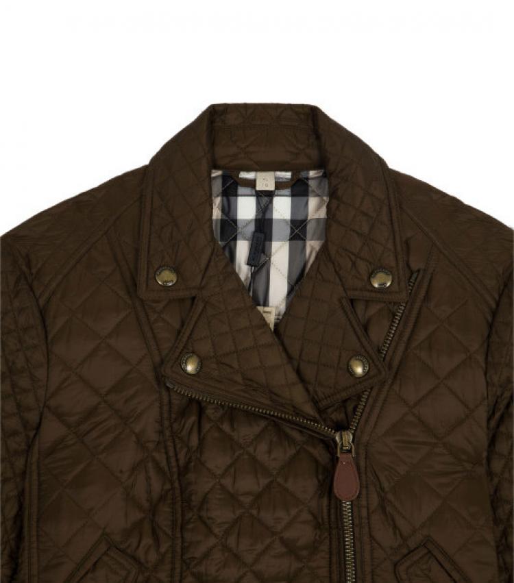 Pre Owned Burberry Brit Oakcliffe Quilted Jacket XL