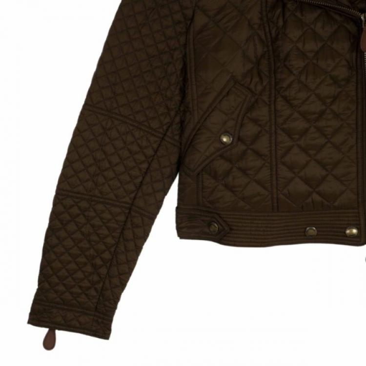 Pre Owned Burberry Brit Oakcliffe Quilted Jacket XL