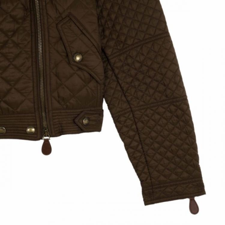 Pre Owned Burberry Brit Oakcliffe Quilted Jacket XL