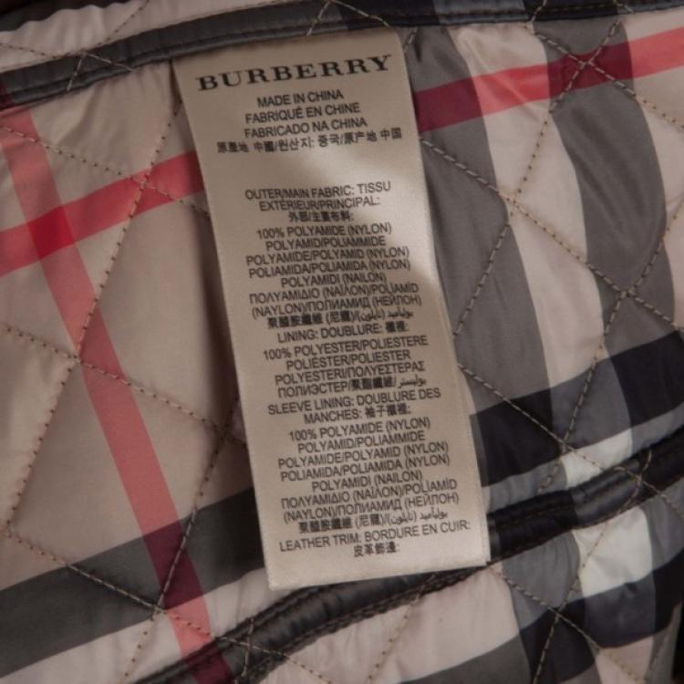 Pre Owned Burberry Brit Oakcliffe Quilted Jacket XL