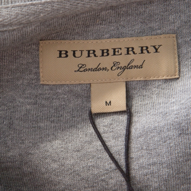 مملوكة مسبقًا Burberry Grey Monster Embellished Beastly Sweatshirt M