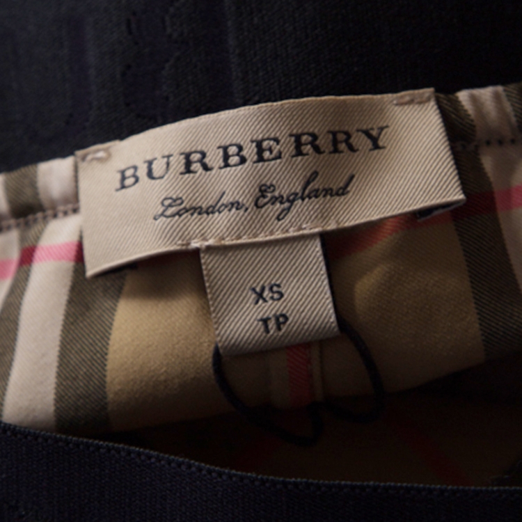 Pre Owned Burberry London Antique Yellow Novacheck Print Belvoir Leggings XS