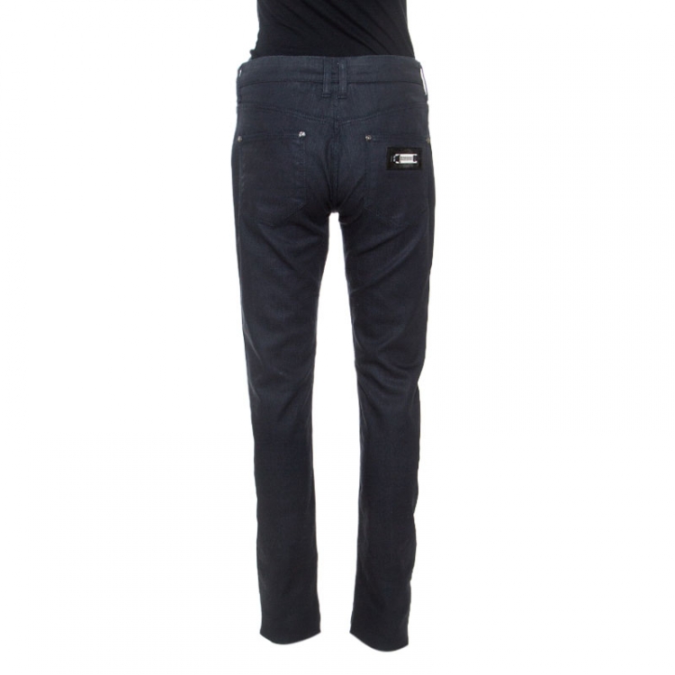 مملوكة مسبقًا Burberry Dark Blue Denim Slim Fit Jeans M