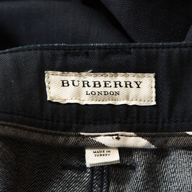 مملوكة مسبقًا Burberry Dark Blue Denim Slim Fit Jeans M